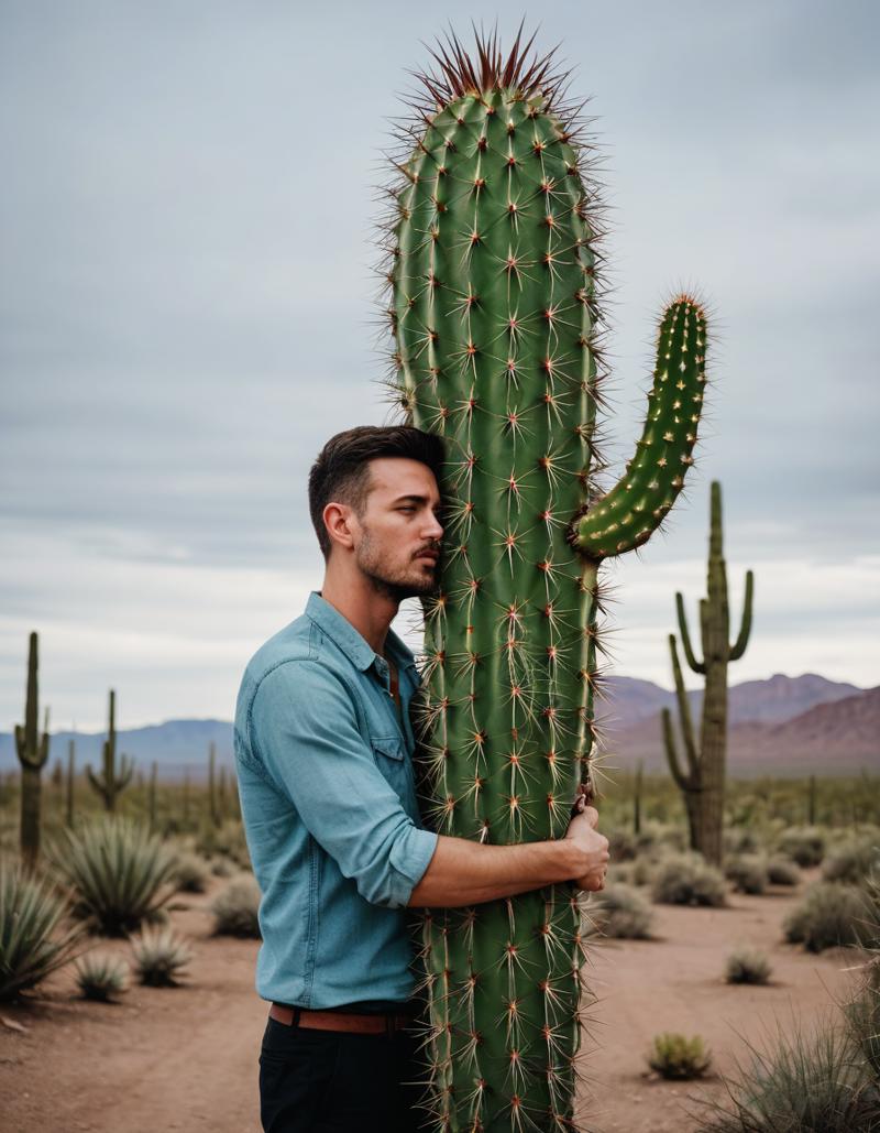 turbo02231228231228193403_A man embracing a tall spiky cactus in the style _00003_.png